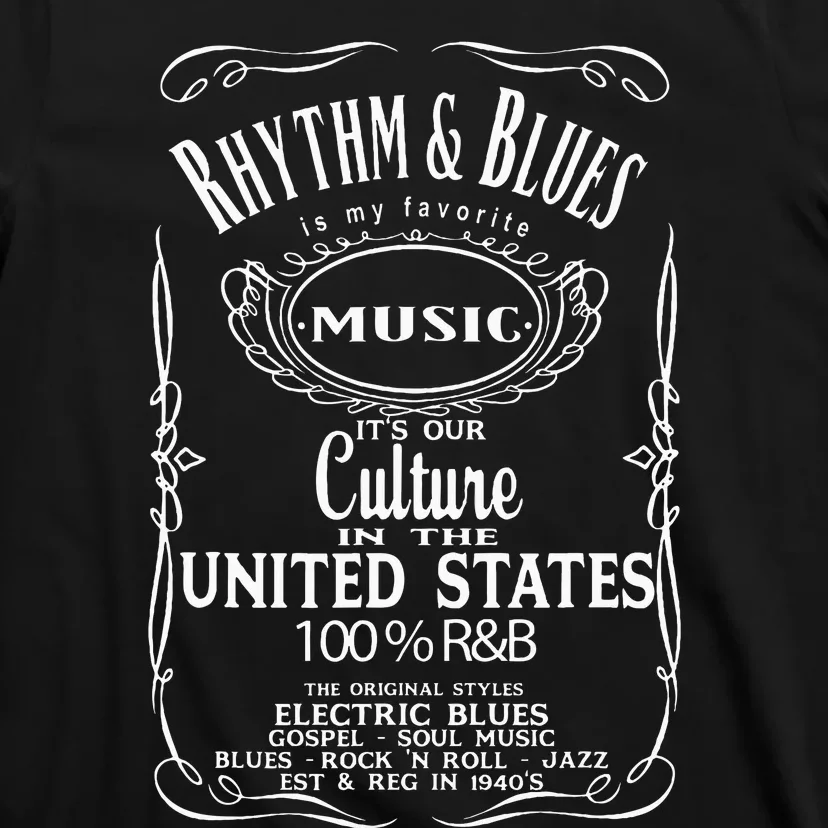 Rhythm And Blues Rnb R&B Music Band Souvenir T-Shirt