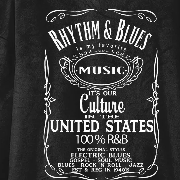 Rhythm And Blues Rnb R&B Music Band Souvenir Hooded Wearable Blanket