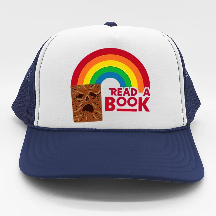 Read A Book Necronomicon Rainbow Trucker Hat