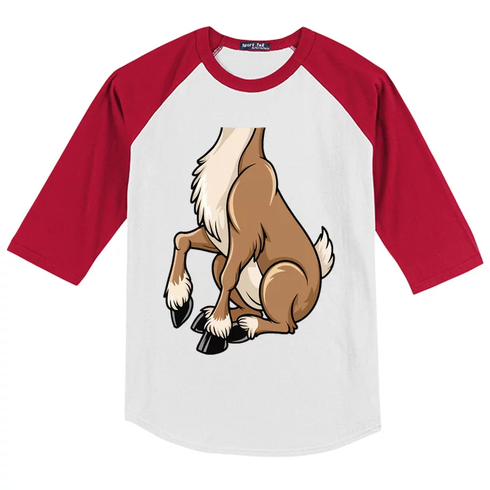 Reindeer Adult Brown Deer Costume Kids Colorblock Raglan Jersey