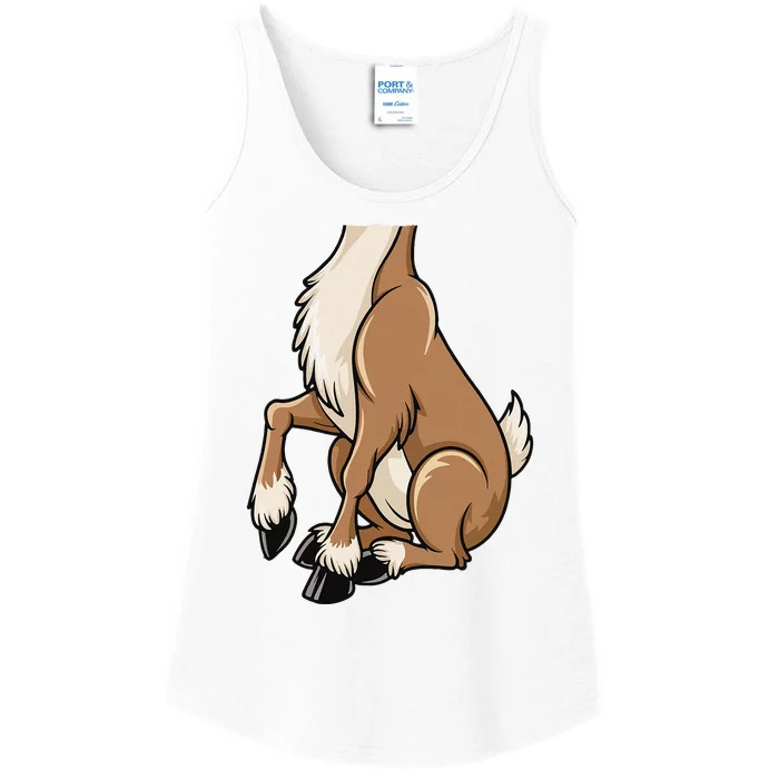 Reindeer Adult Brown Deer Costume Ladies Essential Tank