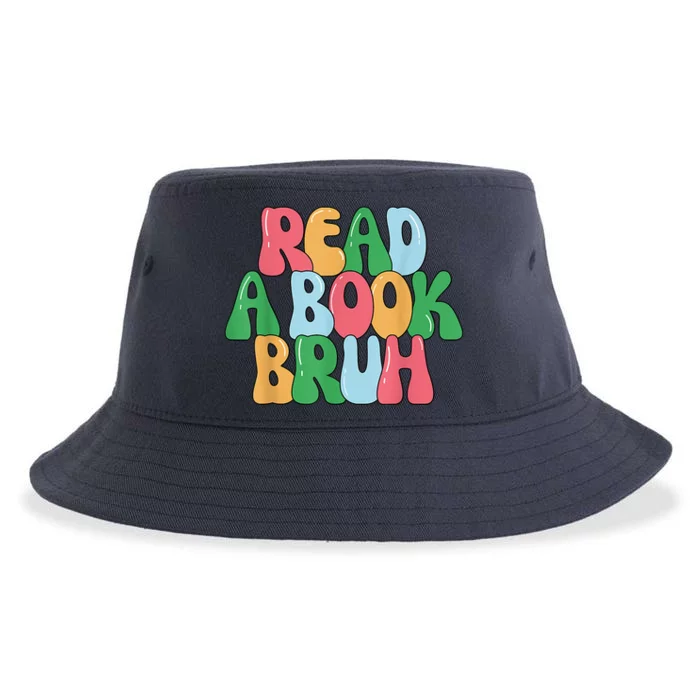 Read A Book Bruh Funny English Teacher Reading Literature Sustainable Bucket Hat