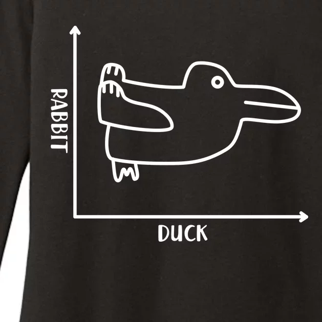 Rabbit Duck Diagram Chart Womens CVC Long Sleeve Shirt