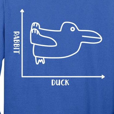 Rabbit Duck Diagram Chart Tall Long Sleeve T-Shirt