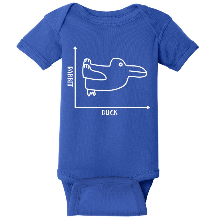 Rabbit Duck Diagram Chart Baby Bodysuit