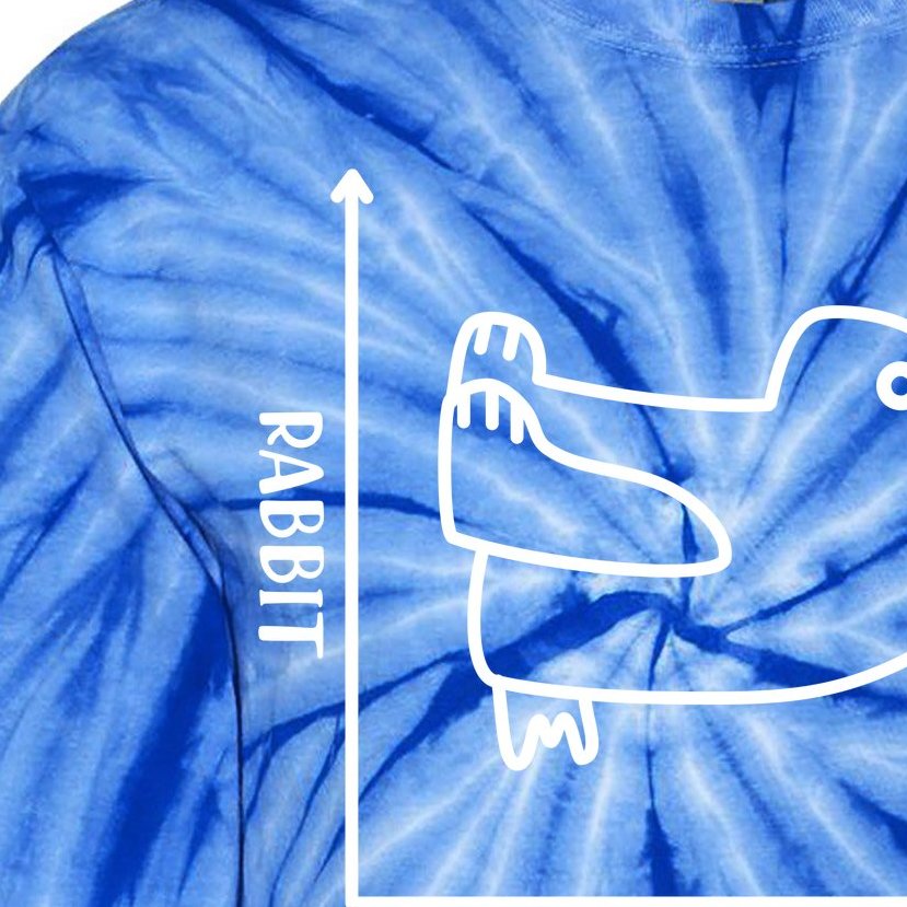 Rabbit Duck Diagram Chart Tie-Dye Long Sleeve Shirt
