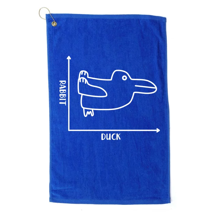 Rabbit Duck Diagram Chart Platinum Collection Golf Towel