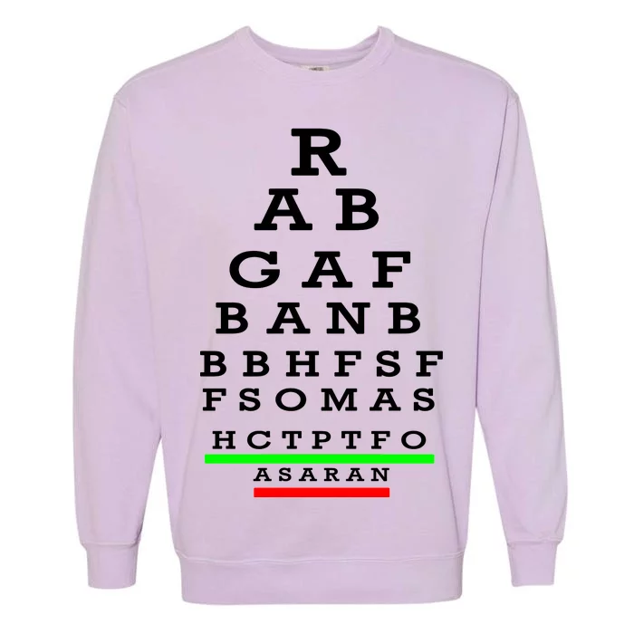 Rabgafban City Girls Abbreviation Act Up Garment-Dyed Sweatshirt