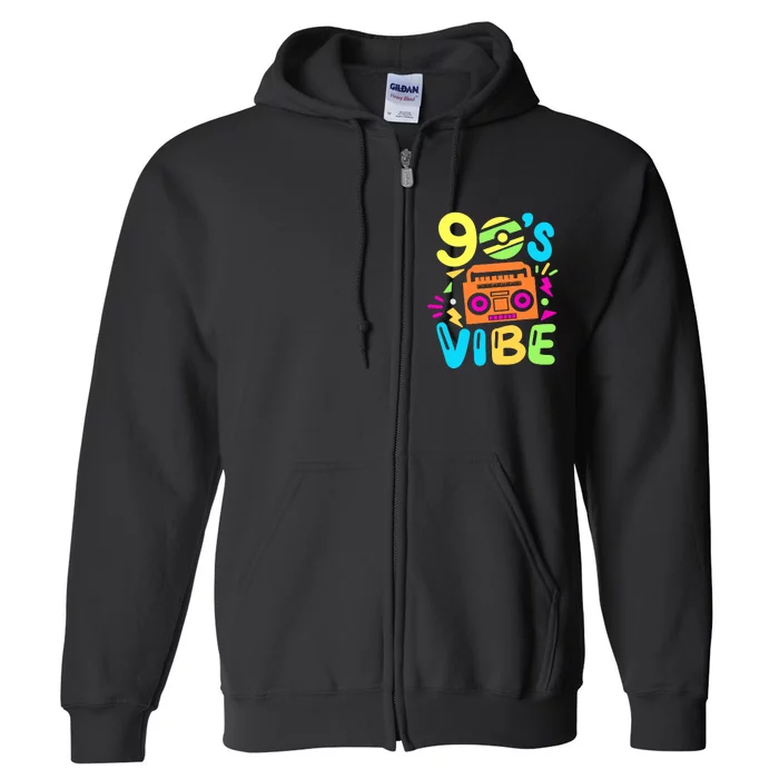 Retro Aesthetic Costume Party Outfit 90s Vibe Full Zip Hoodie