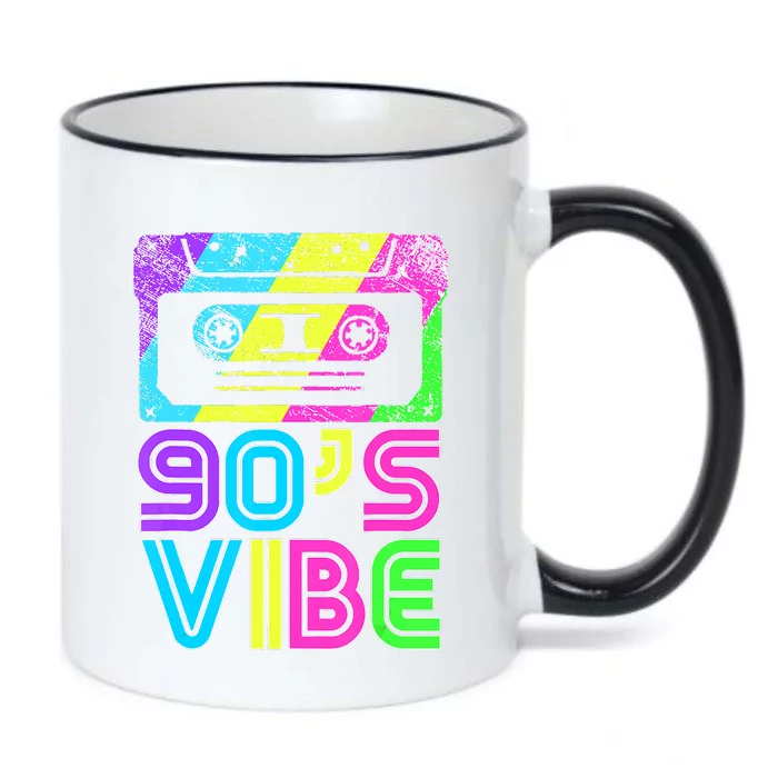 Retro Aesthetic Costume Party Outfit 90's Vibe Black Color Changing Mug