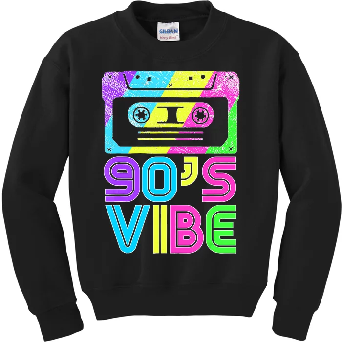 Retro Aesthetic Costume Party Outfit 90's Vibe Kids Sweatshirt