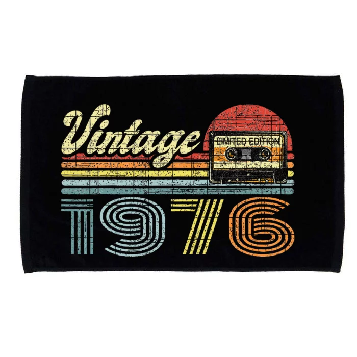 Retro Audio Cassette Vintage Since 1976 46th Birthday Microfiber Hand Towel