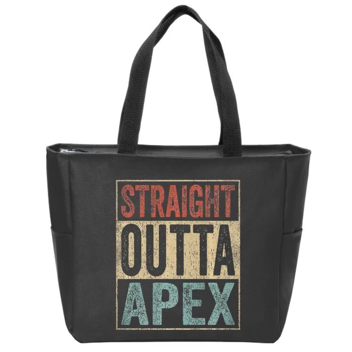 Retro Apex Clothing Straight Outta Apex Zip Tote Bag