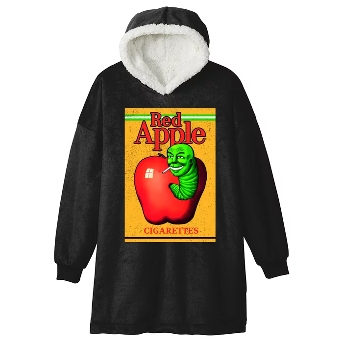 Red Apple Cigarettes Hooded Wearable Blanket