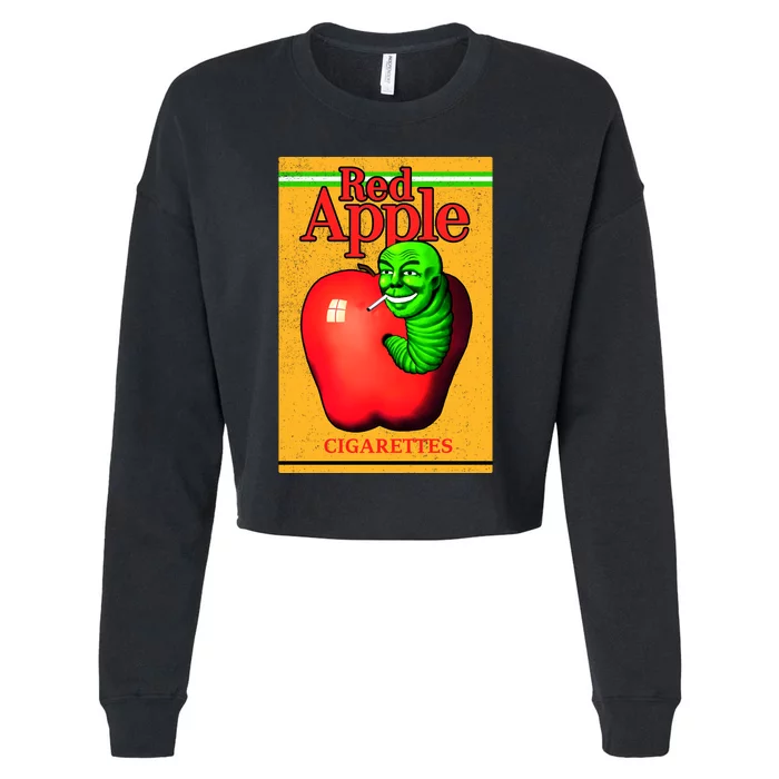 Red Apple Cigarettes Cropped Pullover Crew