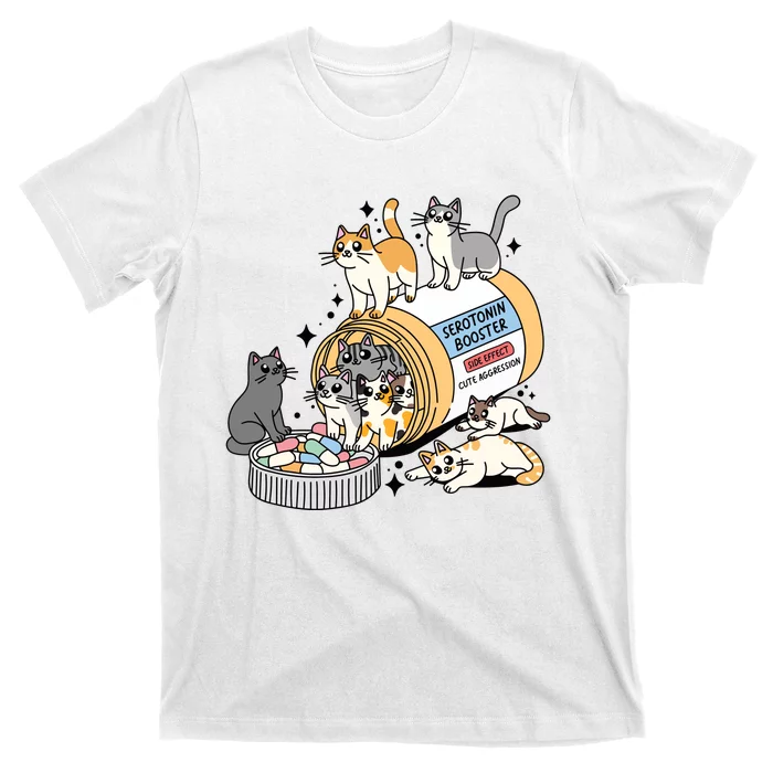 Retro Antidepressant Cat Mom T-Shirt