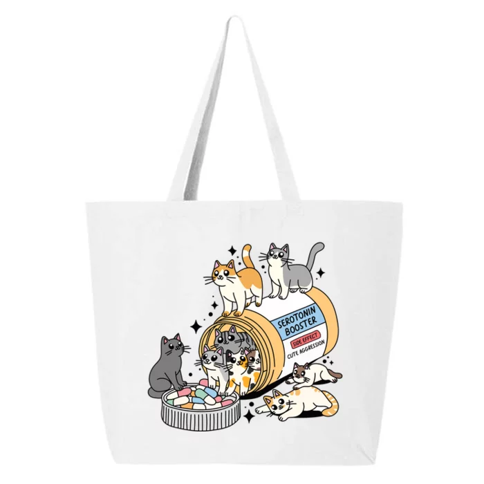 Retro Antidepressant Cat Mom 25L Jumbo Tote