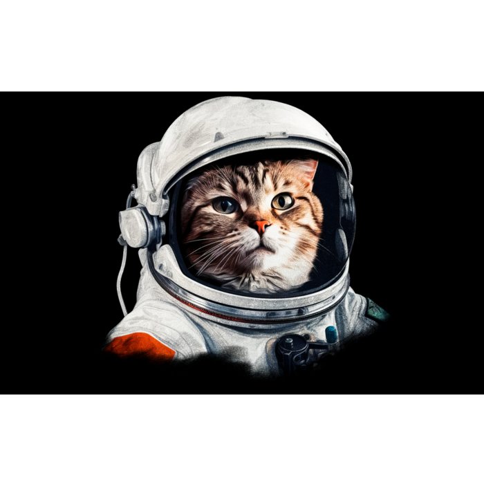 Realistic Astronaut Cat Bumper Sticker