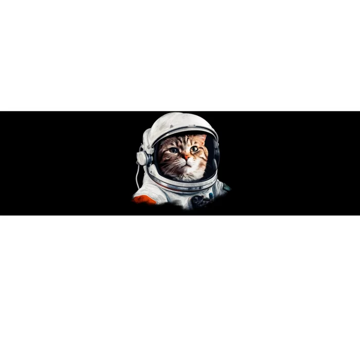 Realistic Astronaut Cat Bumper Sticker