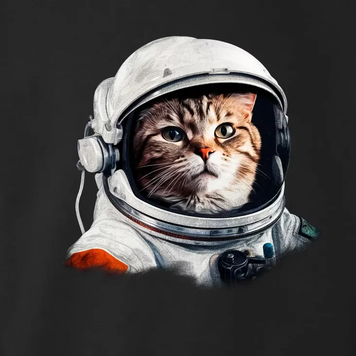 Realistic Astronaut Cat Toddler Hoodie