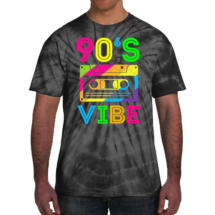 Retro Aesthetic Costume Party Outfit 90s Vibe Tie-Dye T-Shirt