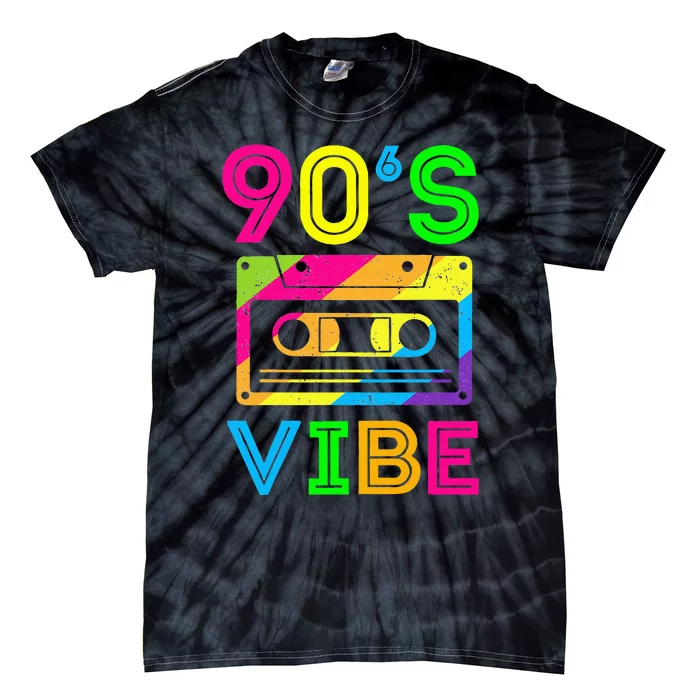 Retro Aesthetic Costume Party Outfit 90s Vibe Tie-Dye T-Shirt