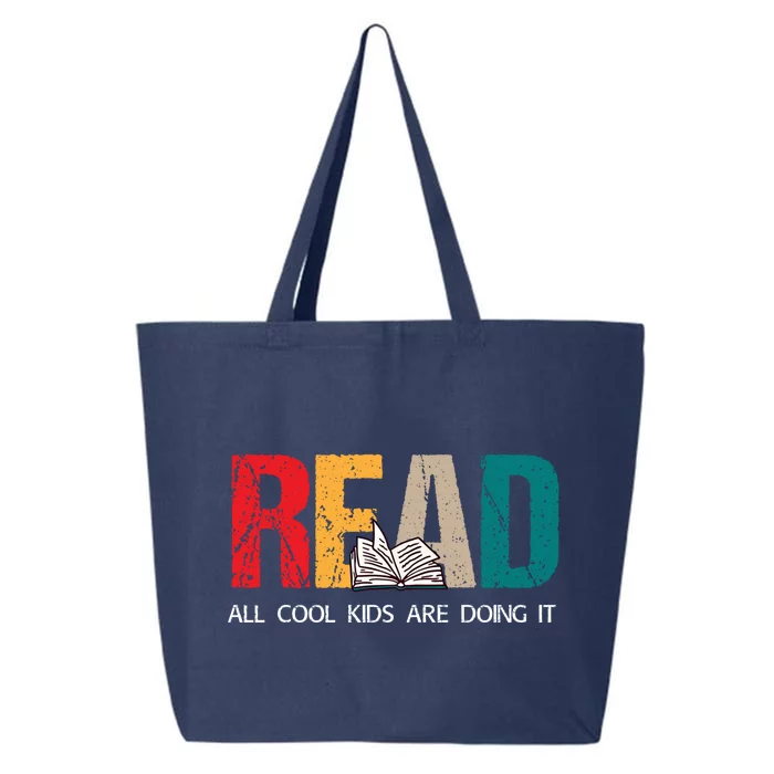 Read All Cool Are Doing It Bookworm Retro Vintage Great Gift 25L Jumbo Tote