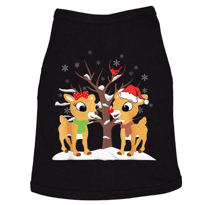 Rudolph And Clarice Christmas Reindeer Doggie Tank