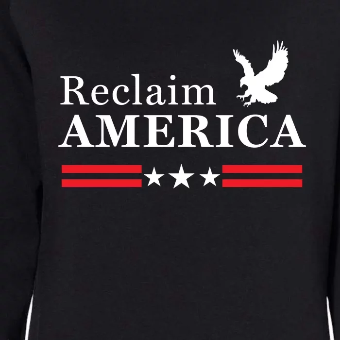 Reclaim America Conservative Anti Biden Ultra MAGA Fourth Of July Womens California Wash Sweatshirt