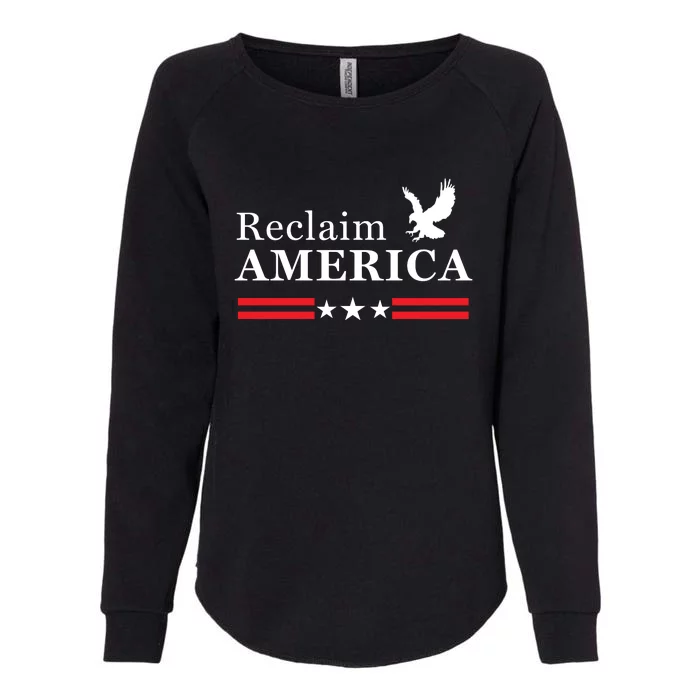 Reclaim America Conservative Anti Biden Ultra MAGA Fourth Of July Womens California Wash Sweatshirt