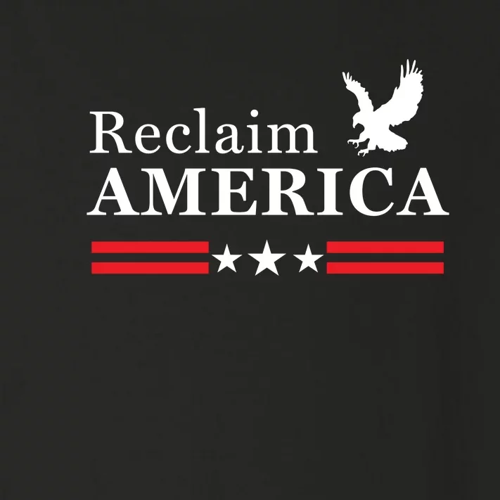 Reclaim America Conservative Anti Biden Ultra MAGA Fourth Of July Toddler Long Sleeve Shirt