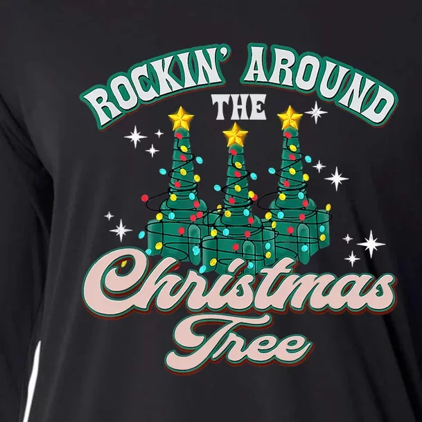 Rocking Around Christmas Tree Xmas Respiratory Therapist Cooling Performance Long Sleeve Crew