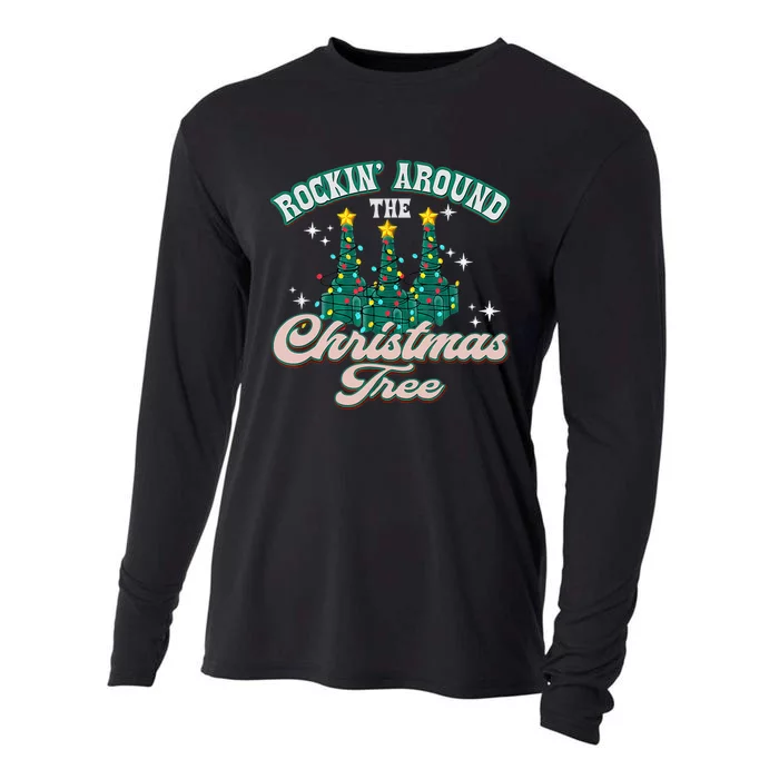 Rocking Around Christmas Tree Xmas Respiratory Therapist Cooling Performance Long Sleeve Crew