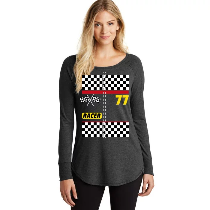 Race Car Driver Costume For Halloween Women's Perfect Tri Tunic Long Sleeve Shirt