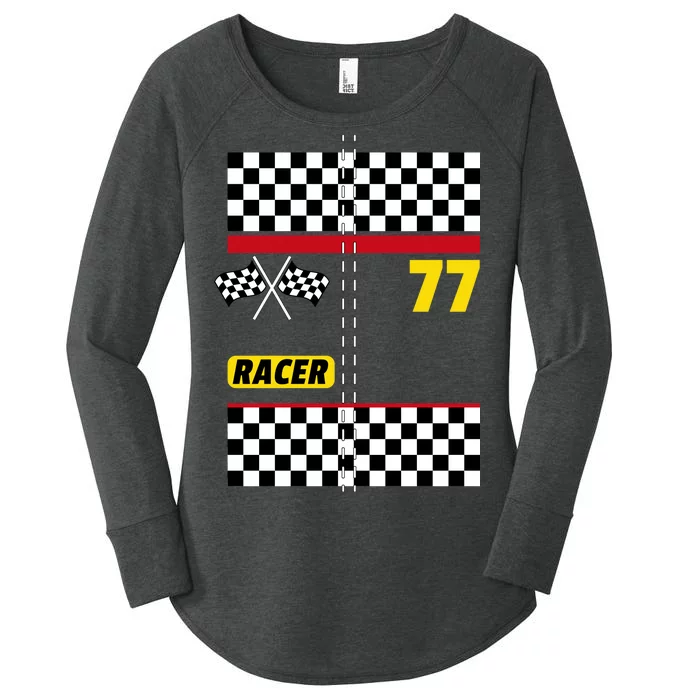 Race Car Driver Costume For Halloween Women's Perfect Tri Tunic Long Sleeve Shirt