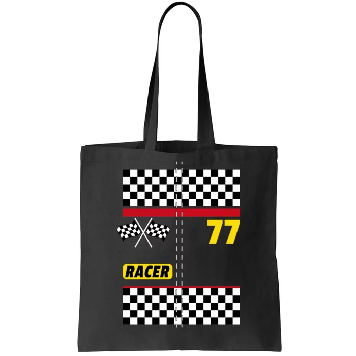 Race Car Driver Costume For Halloween Tote Bag