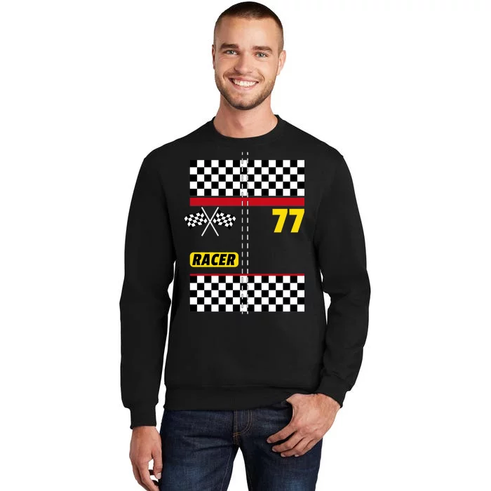 Race Car Driver Costume For Halloween Tall Sweatshirt