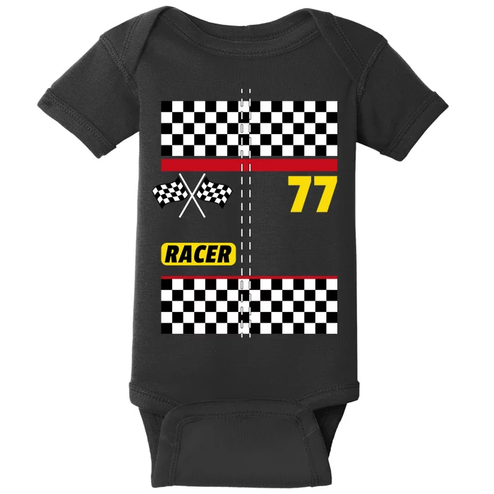 Race Car Driver Costume For Halloween Baby Bodysuit