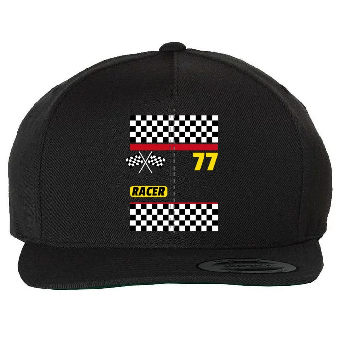 Race Car Driver Costume For Halloween Wool Snapback Cap