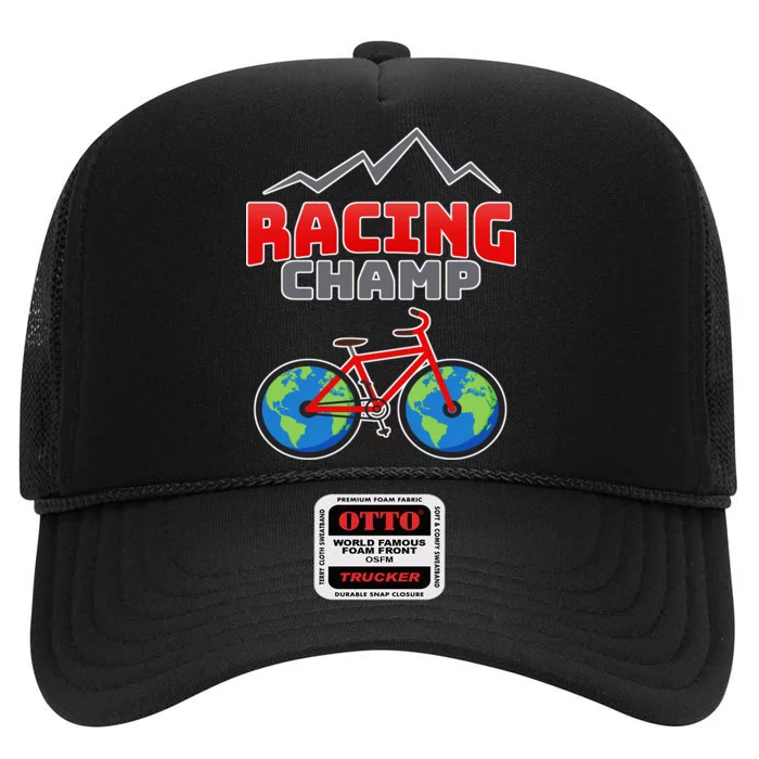 Racing Champ Bicycle Bikers High Crown Mesh Trucker Hat