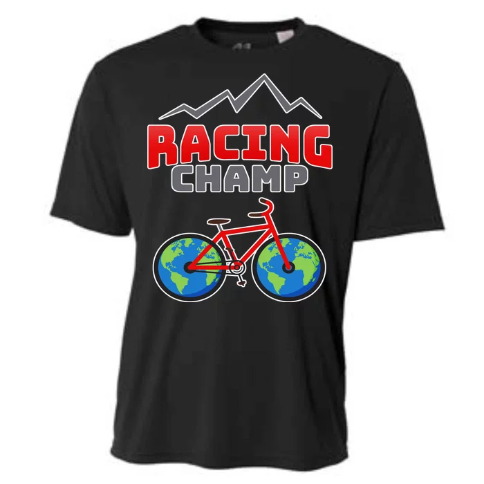 Racing Champ Bicycle Bikers Cooling Performance Crew T-Shirt