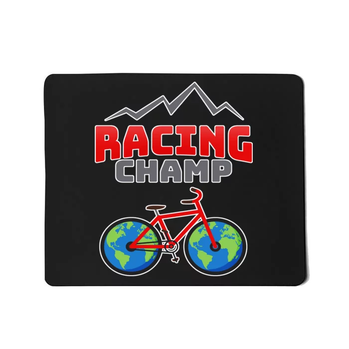 Racing Champ Bicycle Bikers Mousepad