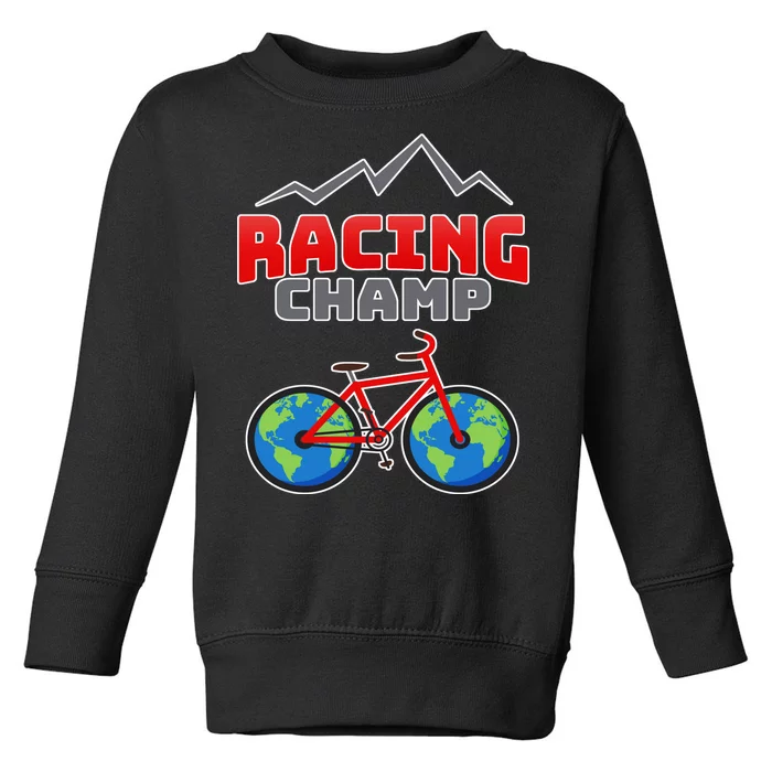 Racing Champ Bicycle Bikers Toddler Sweatshirt