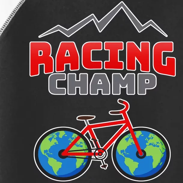 Racing Champ Bicycle Bikers Toddler Fine Jersey T-Shirt