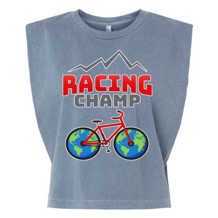 Racing Champ Bicycle Bikers Garment-Dyed Women's Muscle Tee