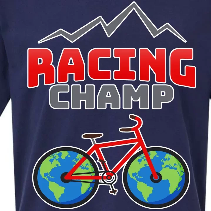 Racing Champ Bicycle Bikers Sueded Cloud Jersey T-Shirt