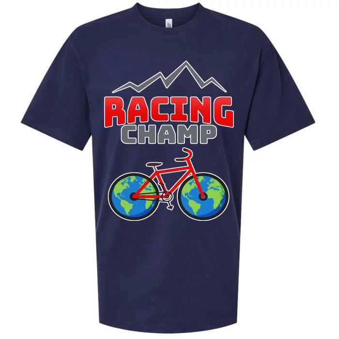 Racing Champ Bicycle Bikers Sueded Cloud Jersey T-Shirt