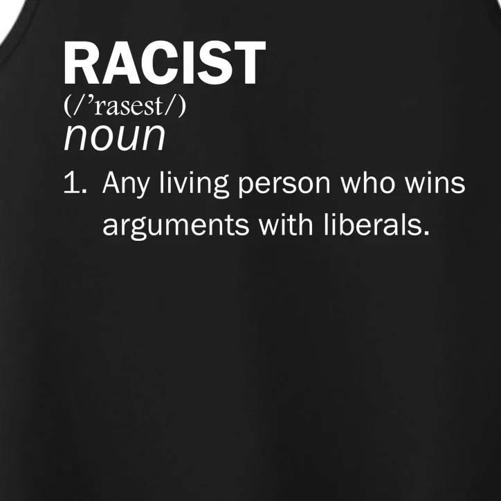 Racist Liberals Definition Performance Tank