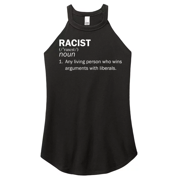 Racist Liberals Definition Women’s Perfect Tri Rocker Tank