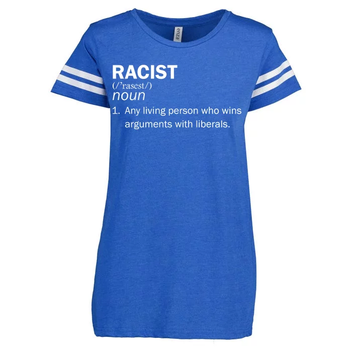 Racist Liberals Definition Enza Ladies Jersey Football T-Shirt